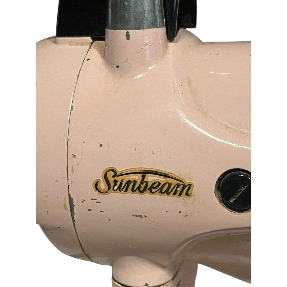 Vintage 1950's Pink Sunbeam Mixmaster 12 Speed Stand Mixer Works